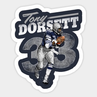 Tony Dorsett Dallas Retro R Sticker